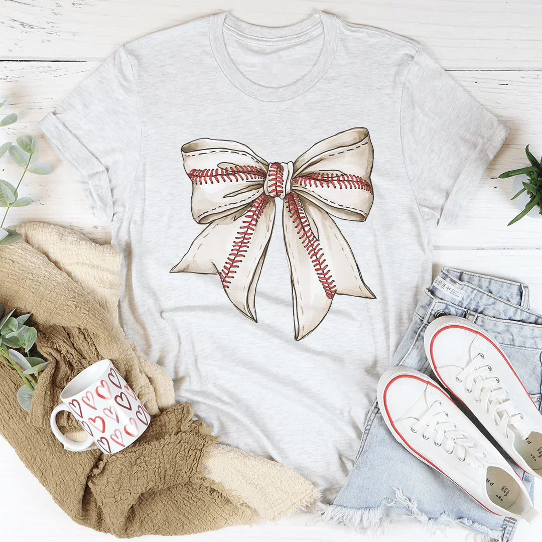 Vintage Bow Baseball Tee